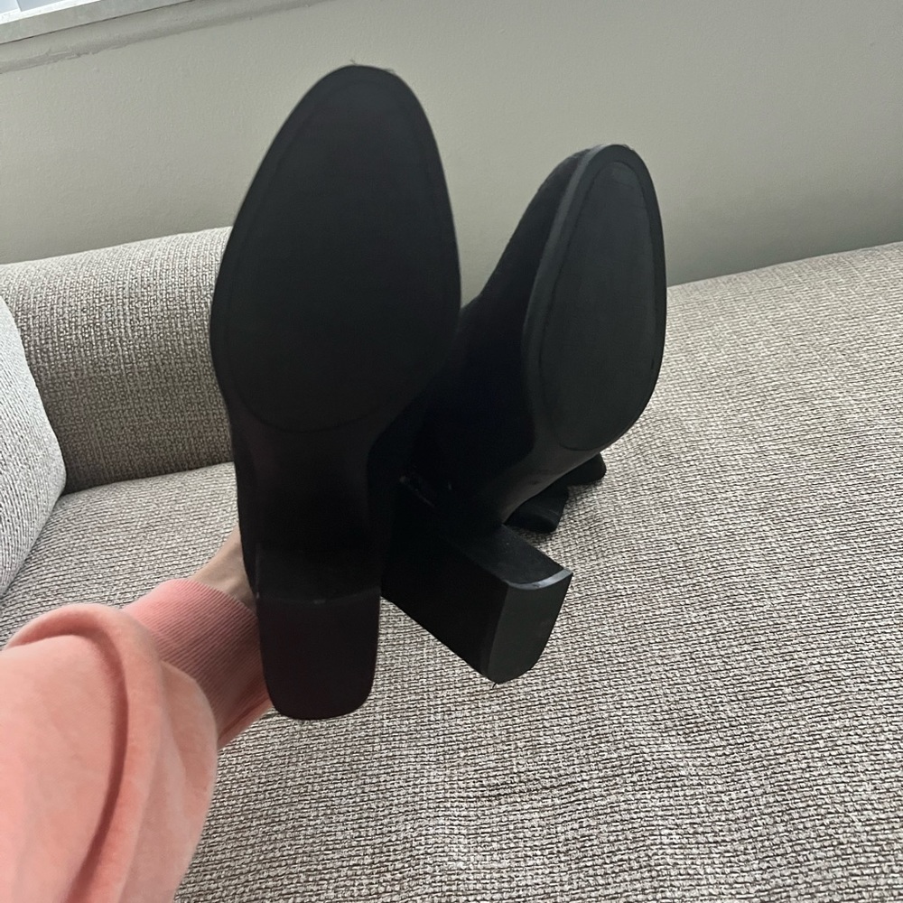 Black knee high boots